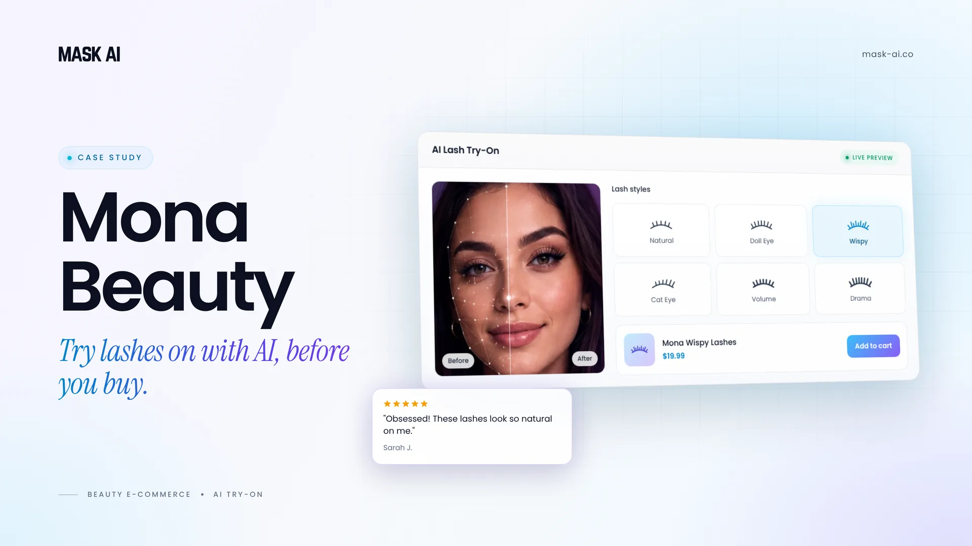 Mona Beauty Store Commerce Experience — case study visual